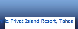 Vanille Privat Island Resort, Tahaa